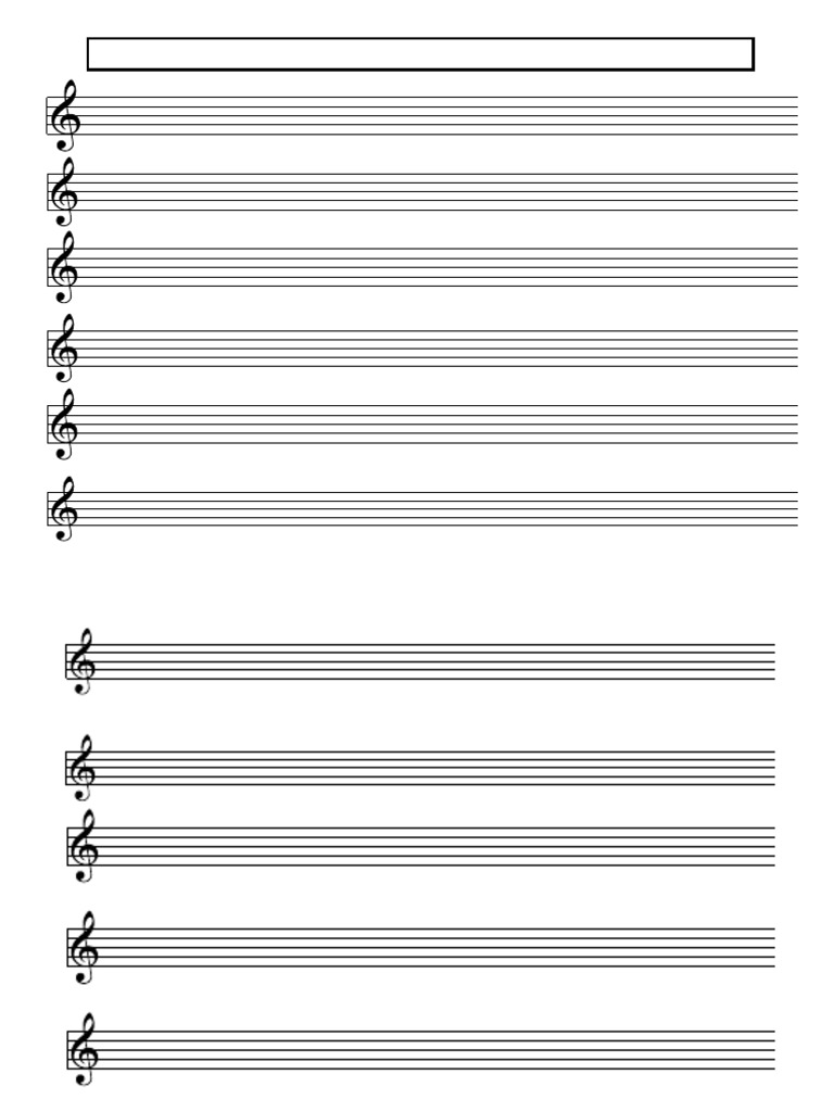 Hojas Pentagramadas Con Claves PDF