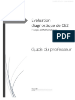 Evaluation Diagnostique CE2 Enseignant