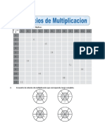 Ficha Multiplicacion Ejercicios Para Cuarto de Primaria