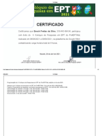 II Colóquio de Pesquisas em EPT - Certificado de Participação