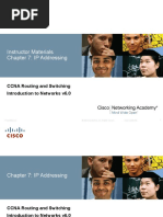 Instructor Materials Chapter 7: IP Addressing: CCNA Routing and Switching Introduction To Networks v6.0