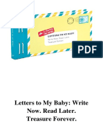 Letters To My Baby: Write Now. Read Later. Treasure Forever. - Lea Redmond