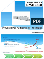 imagePRESS C700, C800, C750, C850 Series Preventative Maintenance Guide
