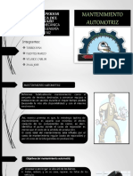 PDF Mantenimiento Automotriz Plan de Mantenimiento DD