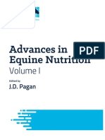 Advances in Equine Nutrition: Energy and the Performance Horse