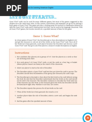 Guess What Instructions 1