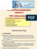 Clinical Pharmacokinetics - Lect9 - Anticonvulsant