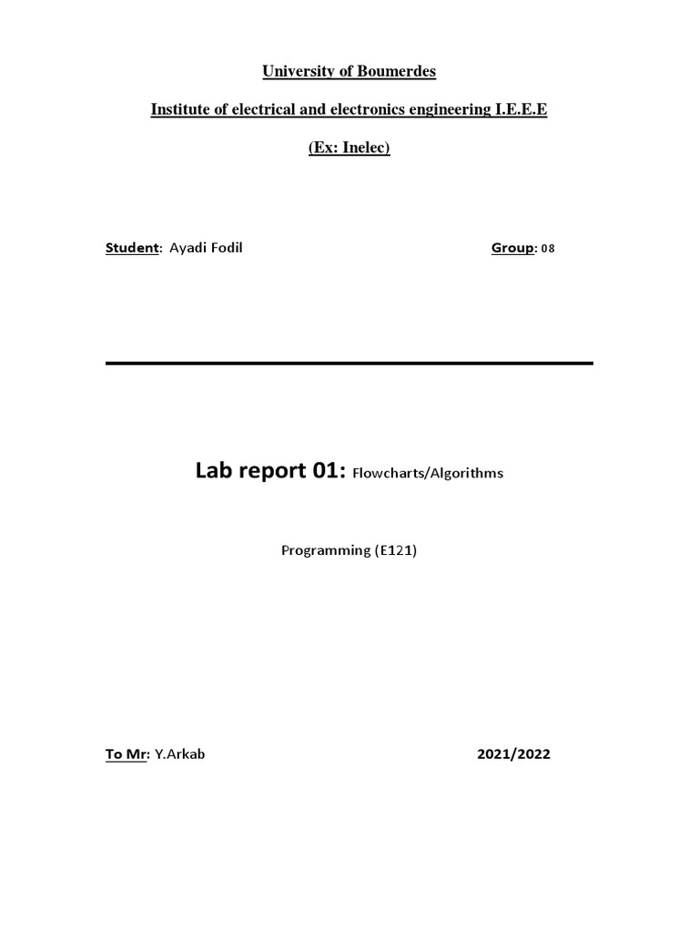 Lab Report Programming | PDF | Algorithms | Area