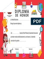 Diploma de honor por excelencia académica