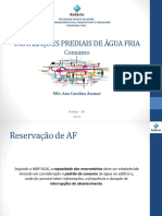 Dimensionamento de reservatórios de água fria em edifícios