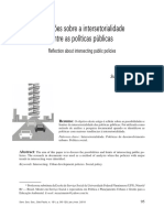 Reflexões Sobre a Intersetorialidade Entre as Políticas Públicas