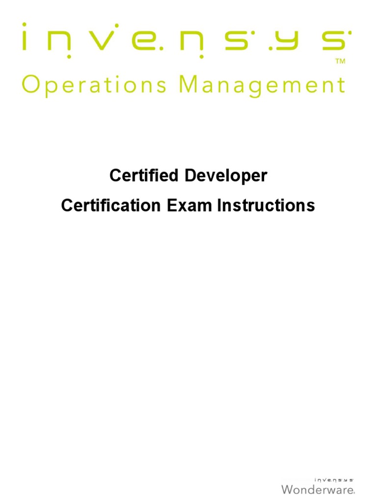 Certified Developer Exam Instructions | PDF | Test (Assessment) | Login