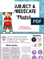 Subject and Predicate Match Free