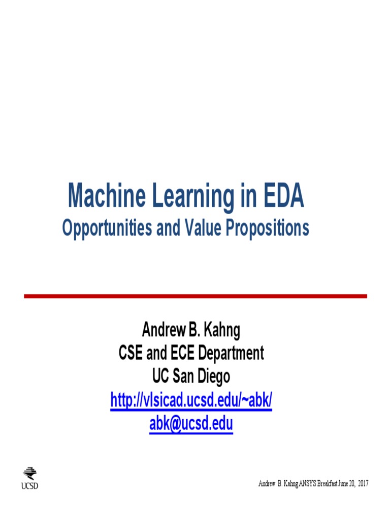 Machine Learning in EDA Opportunities | PDF | Machine Learning | Prediction