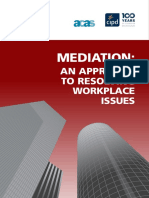 Mediation Approach Resolving Workplace