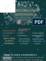 História Da Matemática - Trabalho de Matemática