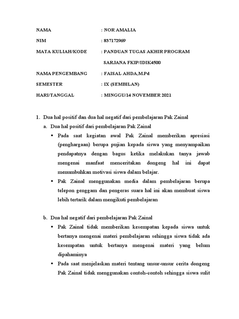 Nor AmaliaTAP Tugas 3837172969 PDF