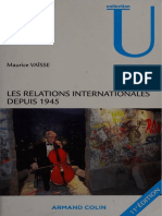 (Collection U) Maurice Vaïsse - Les Relations Internationales Depuis 1945-Armand Colin (2008)