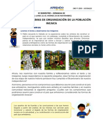 1ro y 2do Sec - Semana 32 - Sociales - Principios y Formas de Organización de La Población Incaica