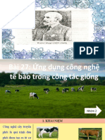 Bai 27 Ung Dung Cong Nghe Te Bao Trong Cong Tac Giong