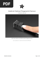 Adafruit Optical Fingerprint Sensor: Created by Lady Ada