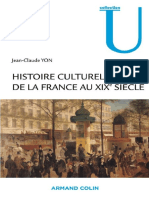 Histoire Culturelle de La France Au XIXe Siècle by Yon Jean-Claude