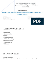 Modeling and Analysis of Laminated Composite Structures