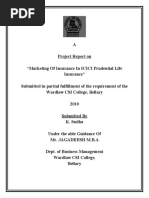 Download A Project Report on ICICI Prudential Life Insurance by Sudha Khamitkar SN54448390 doc pdf
