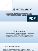 Que Es Matematica