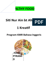 Healthy Food: Program KMR Bahasa Inggeris