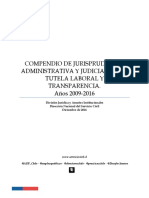 Compendio de Jurisprudencia Administrativa y Judicial Sobre Tutela Laboral y Transparencia . Años 2009-2016 (2)