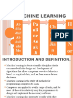 Machine Learning: Ab Dila Dhif Ab Dull Ahi Mo Ha MM Ed