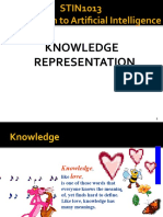 Knowledge Representation: STIN1013 Introduction To Artificial Intelligence