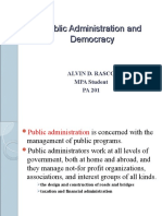 Public Administration and Democracy