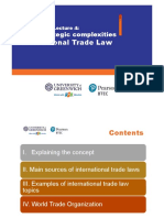 International Trade Law: Global Strategic Complexities