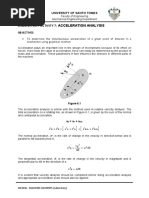 Laboratory Activity 7 - Acceleration Analysis