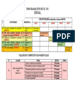 Programación de I.E 152