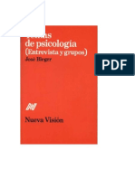 Jose Bleger Temas de Psicologia Entrevistas y Grupos