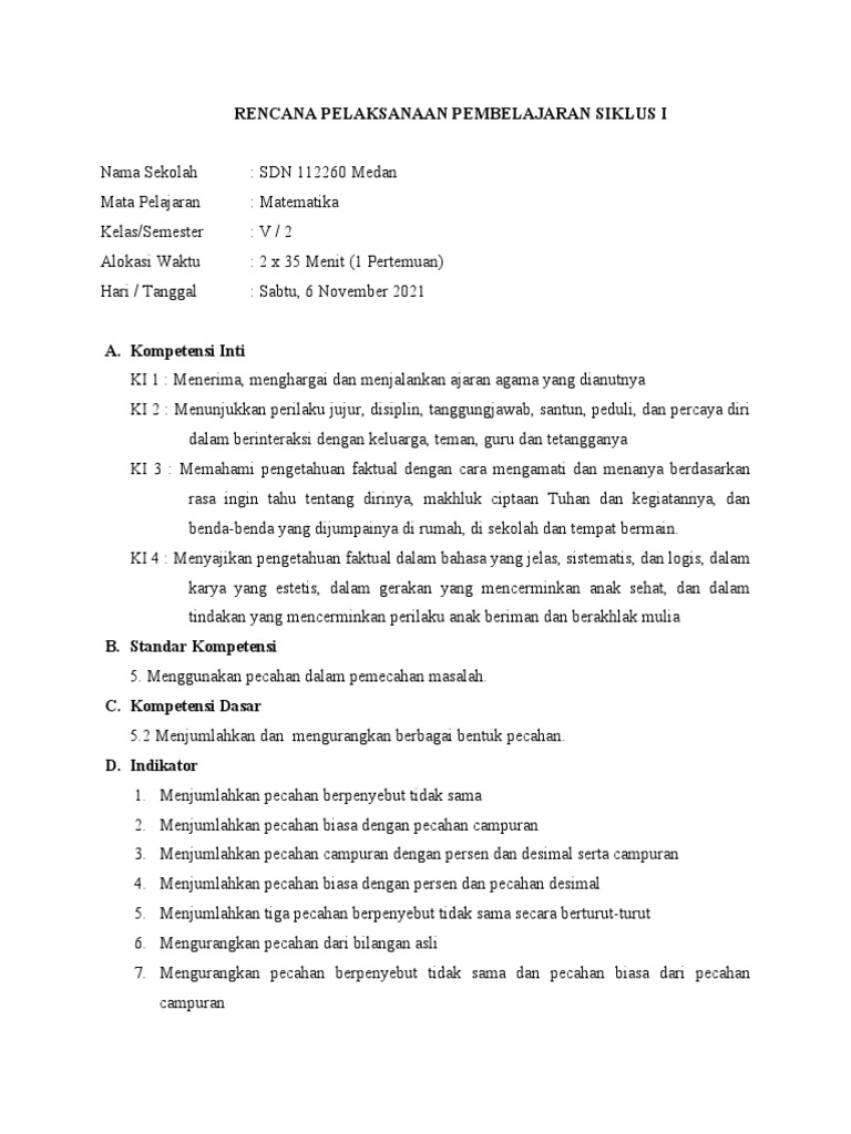 RPP - Laporan PKP | PDF