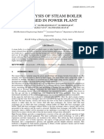 CFD analysis of steam boiler tube used in power plant