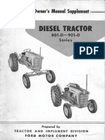 1958 801-D, 901-D Owner's Manual Supplement