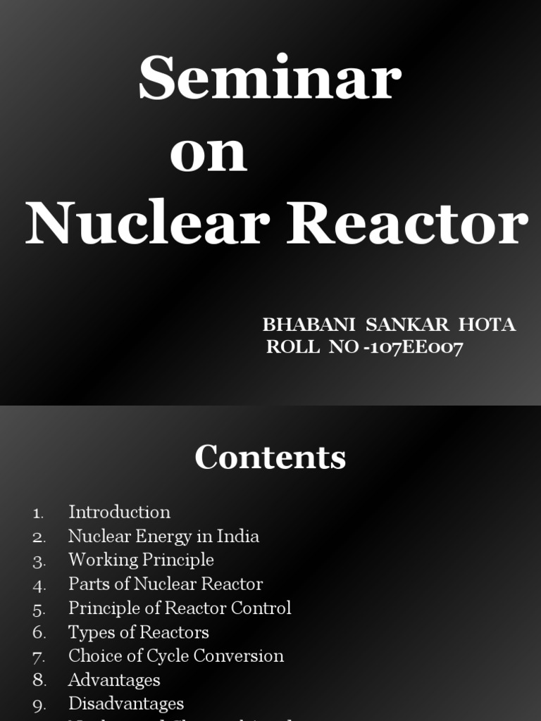Overview of Nuclear Reactors in India | PDF | Nuclear Reactor | Nuclear ...