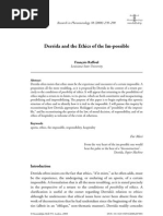 Derrida and the Ethics of the Impossible