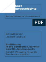 Einführung in Die Deutsche Literatur Des 20. Jahrhunderts Band 2 Weimarer Republik, Faschismus Und Exil by Erhard Schütz, Jochen Vogt u. a. (Auth.) (Z-lib.org)