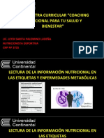 Lectura de Etiquetas Nutricionales