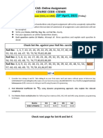 23 April, 2021: CA3: Online Assignment Course Code: Cse408