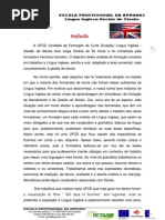 Reflexão lingua inglesa gestao de stocks