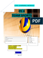 PE4 Team Sports: Self-Paced Learning Module