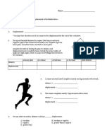 Distance and Displacement