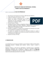 Proceso de Gestión de Formación Profesional Integral Formato Guía de Aprendizaje